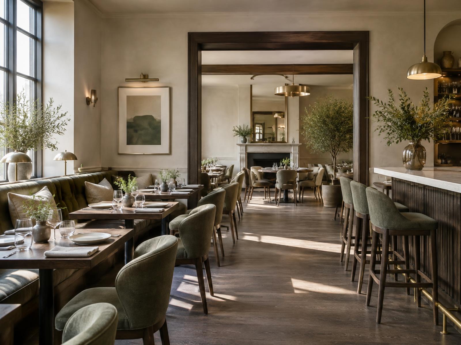 Editorial concept for a warm, considered hospitality interior