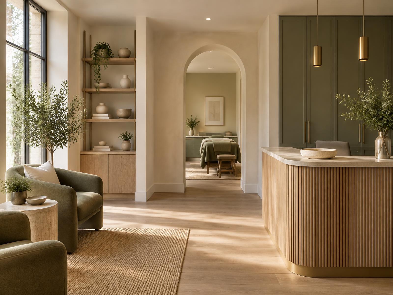 Editorial concept for a calm and functional business interior
